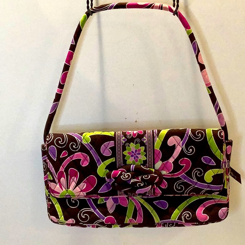 EUC Vera Bradley Knot Just A Clutch Purple Punch